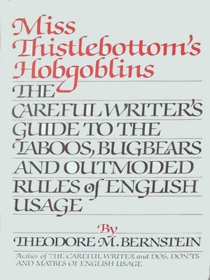 cover image of Miss Thistlebottom's Hobgoblins